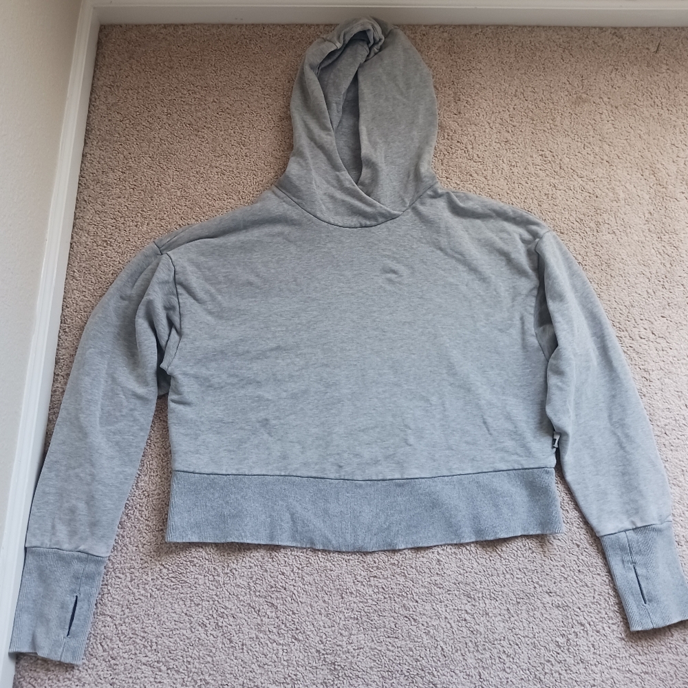 Joy Lab Gray CropTop Sweatshirt Gray Size Medium